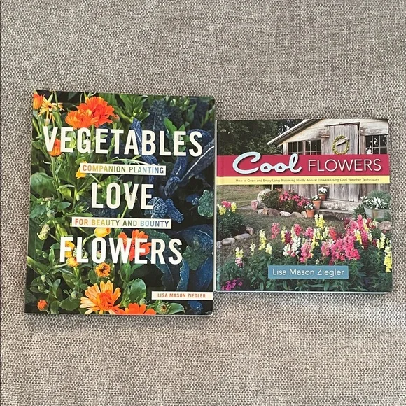 Gardening Book Set - Vegetables Love Flowers & Cool Flowers - Picture 1 of 4